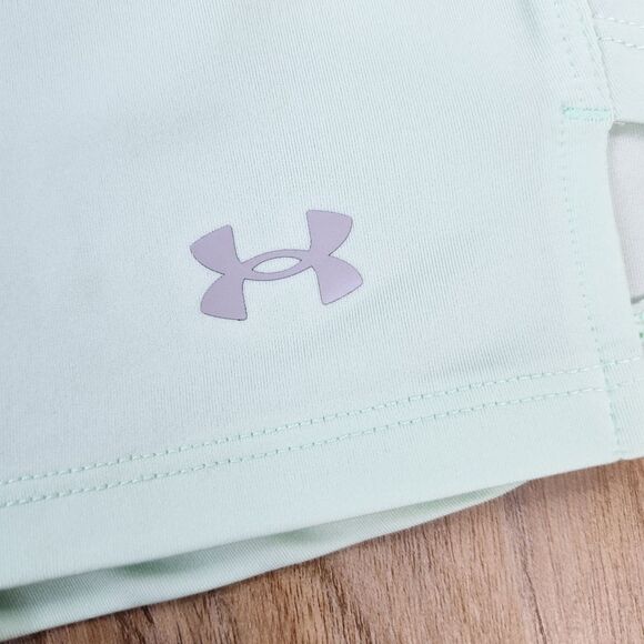 🔹️Under Armour Mint Racerback Heat Gear Athletic Sleeveless Top Large - Picture 9 of 10